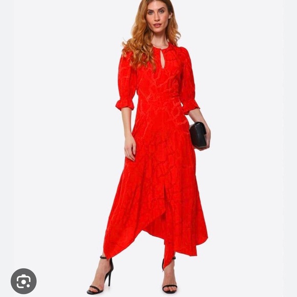 Zadig & Voltaire Dresses & Skirts - Zadig & Voltaire Vibrant Red Long Sleeve Dress